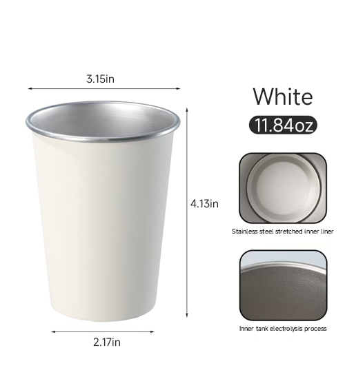 Stainless Steel Reusable Cup –  Multiple Colors、 Hot & Cold Drink Friendly
