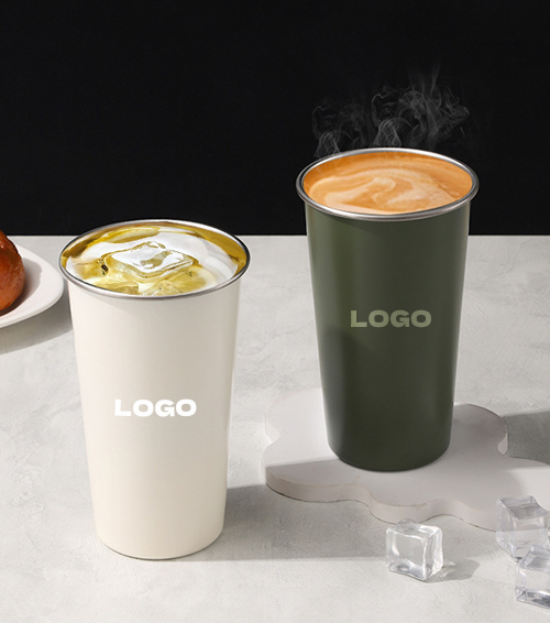 Stainless Steel Reusable Cup –  Multiple Colors、 Hot & Cold Drink Friendly
